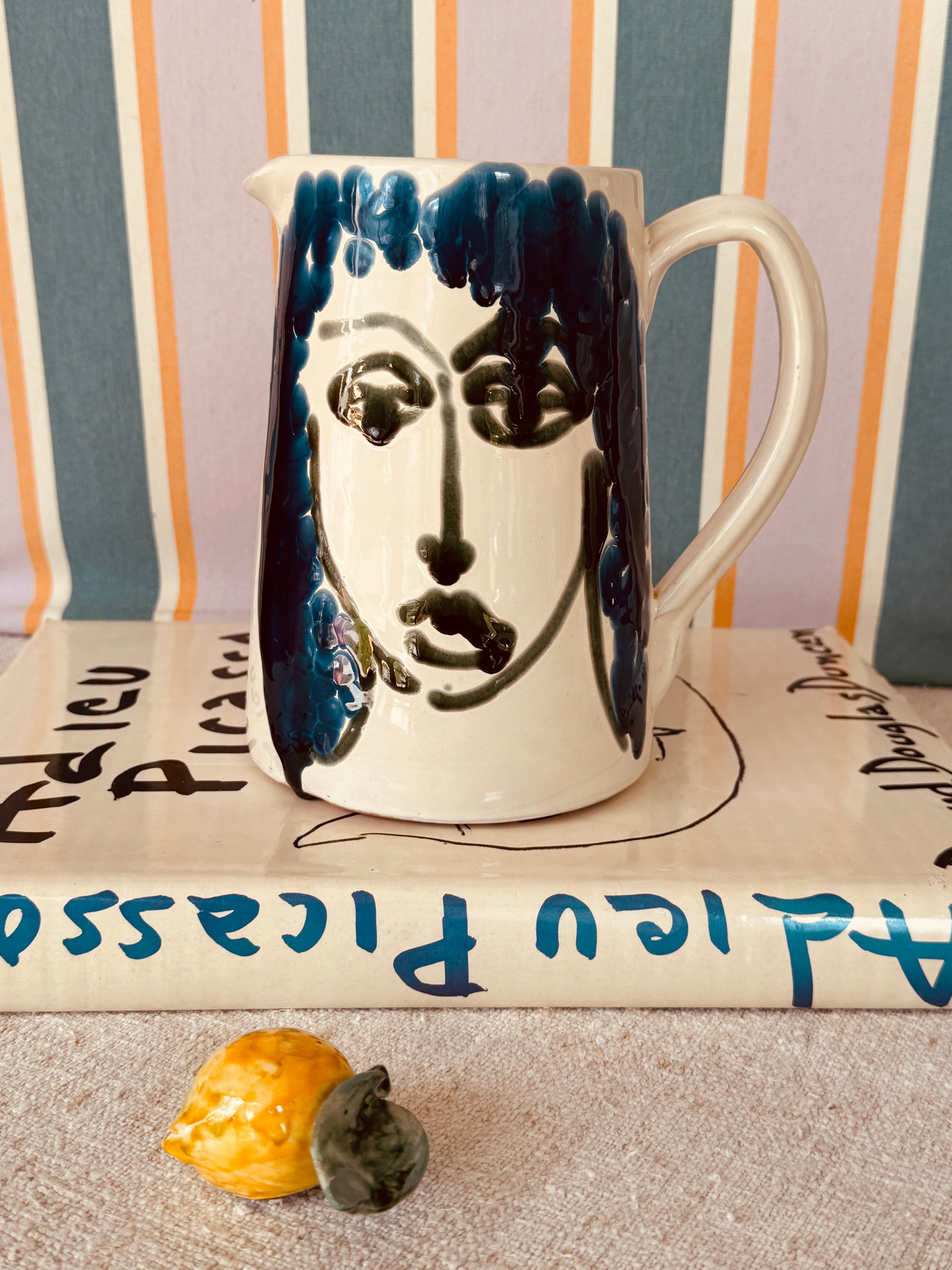 Italian Ceramic Jug 1L | Handmade Carafe & Decorative Vase