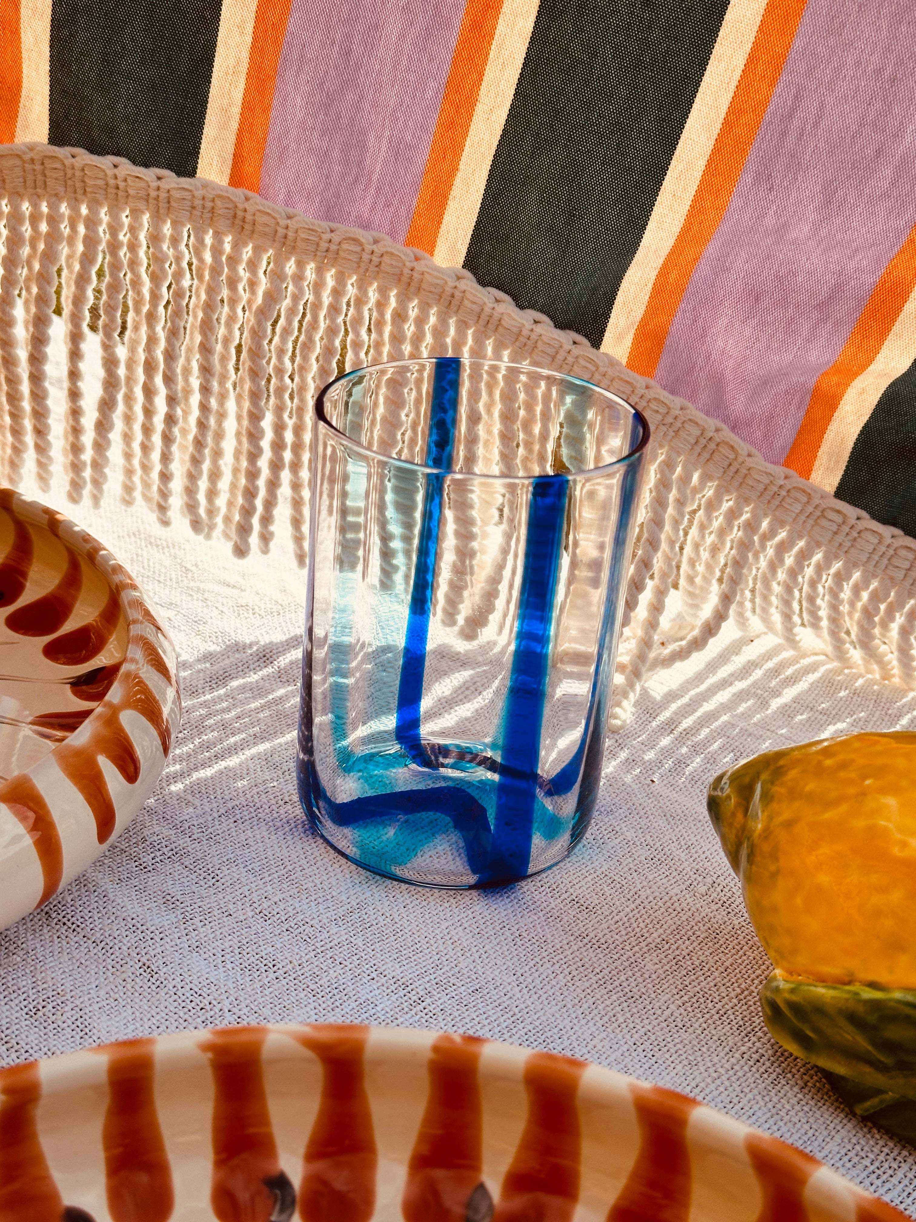 Murano Glas "Venezia Spirale AcquamarinaBlu"