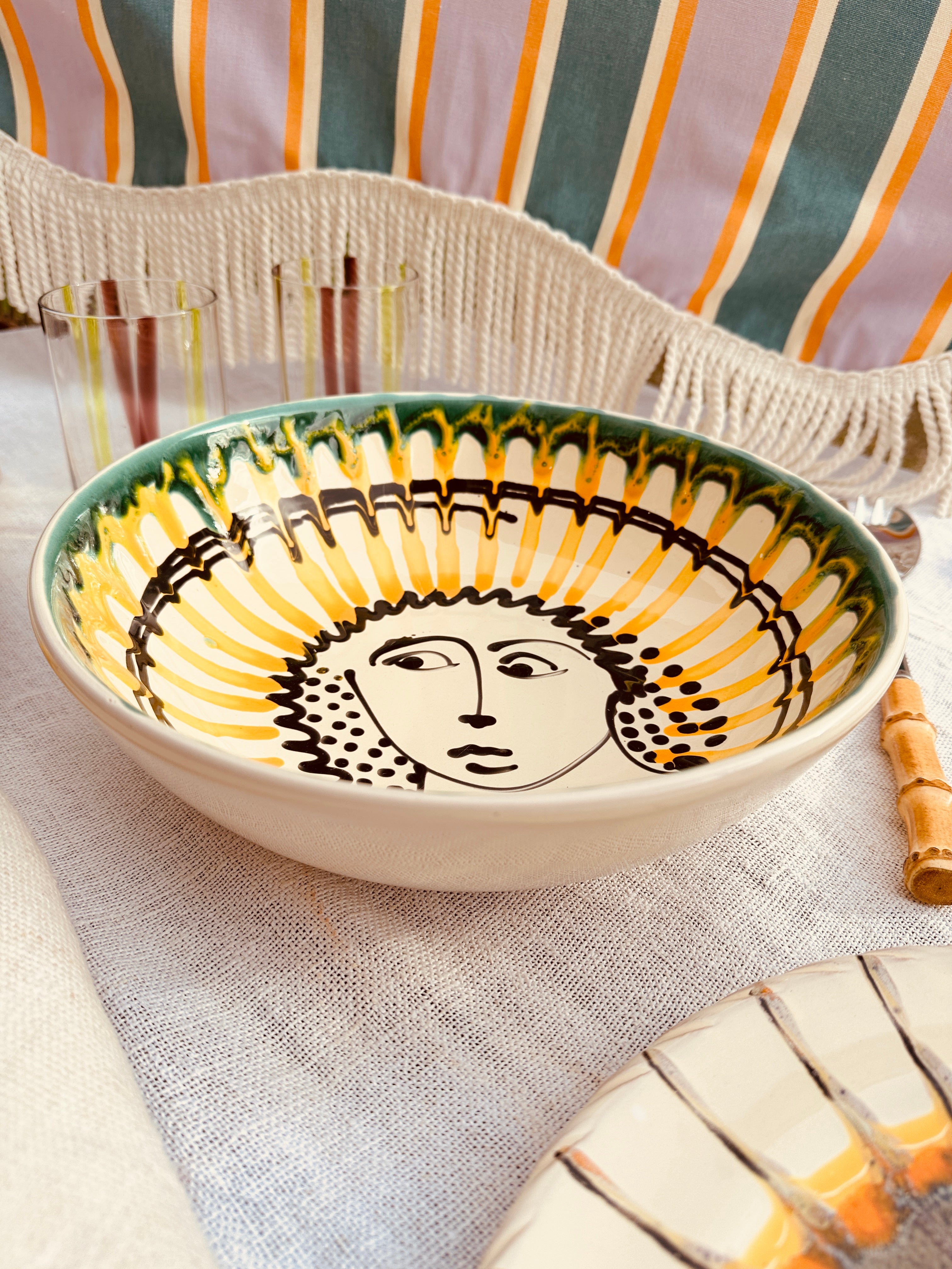 Psychodelic & Viso Salad Bowl  "Fantastico Fasano 1970" 26cm