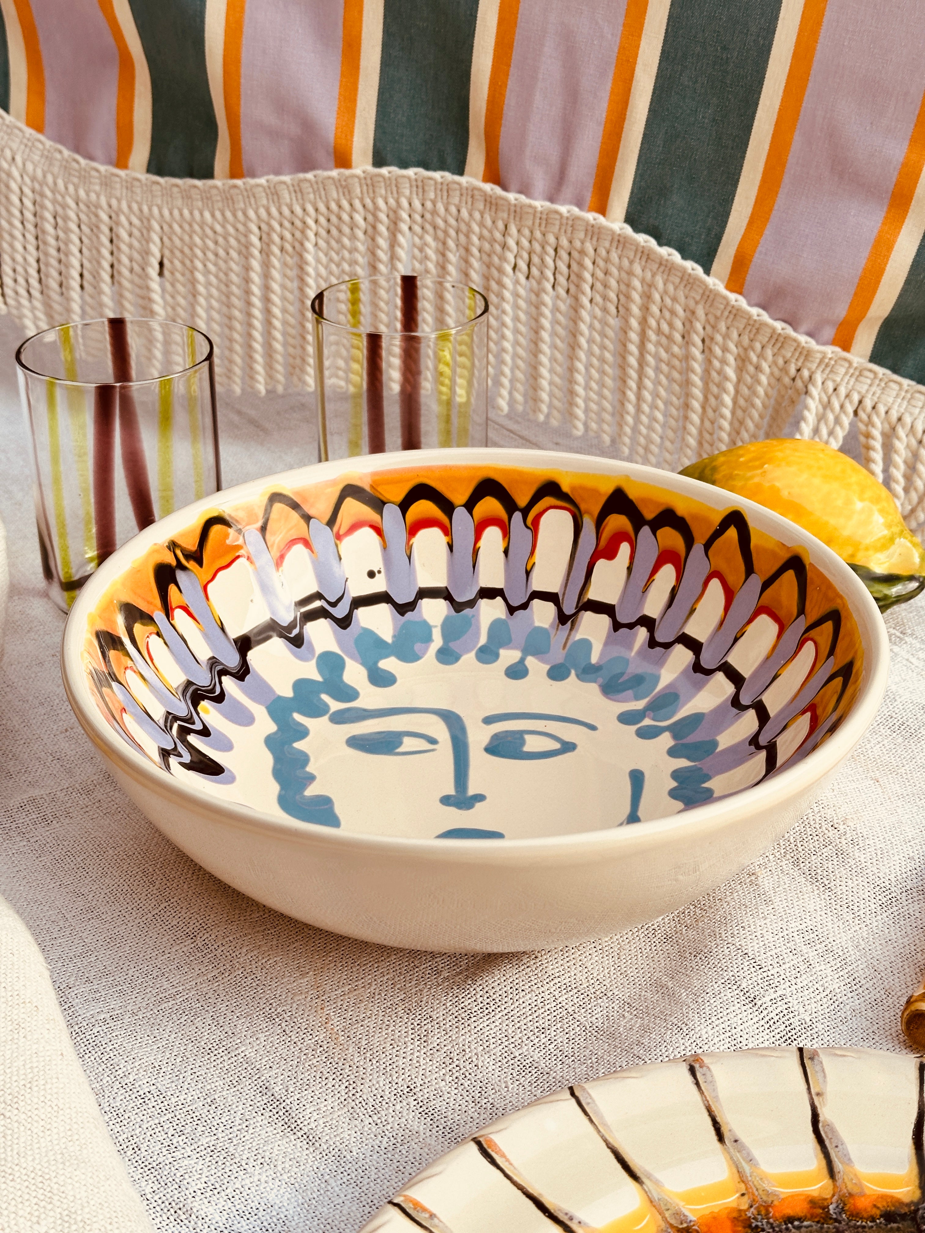 Psychodelic & Viso Salad Bowl  "Fantastico Fasano 1971"" 26cm