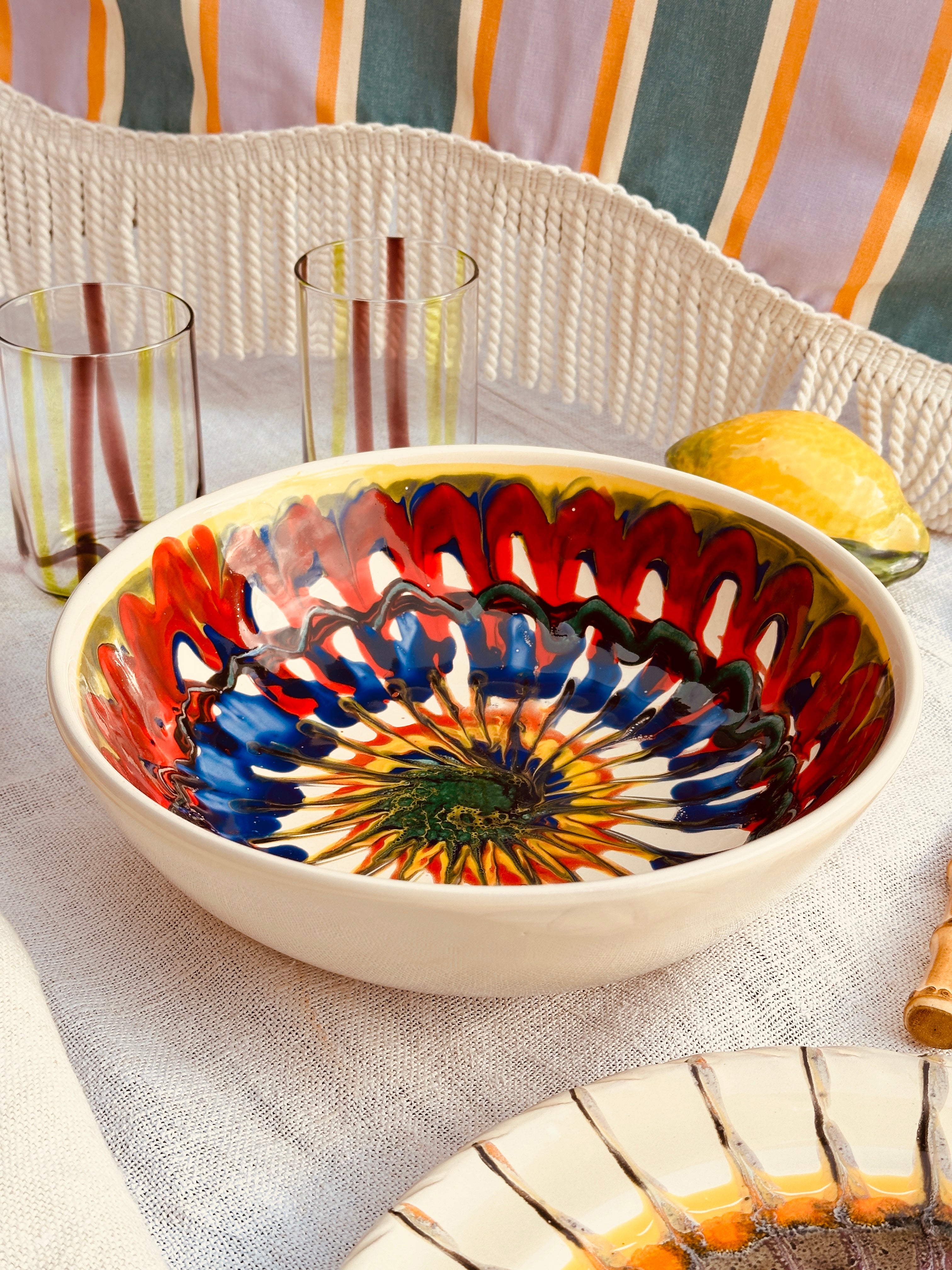 Psychodelic Salad Bowl  - 26cm  "St.Tropez 1963"