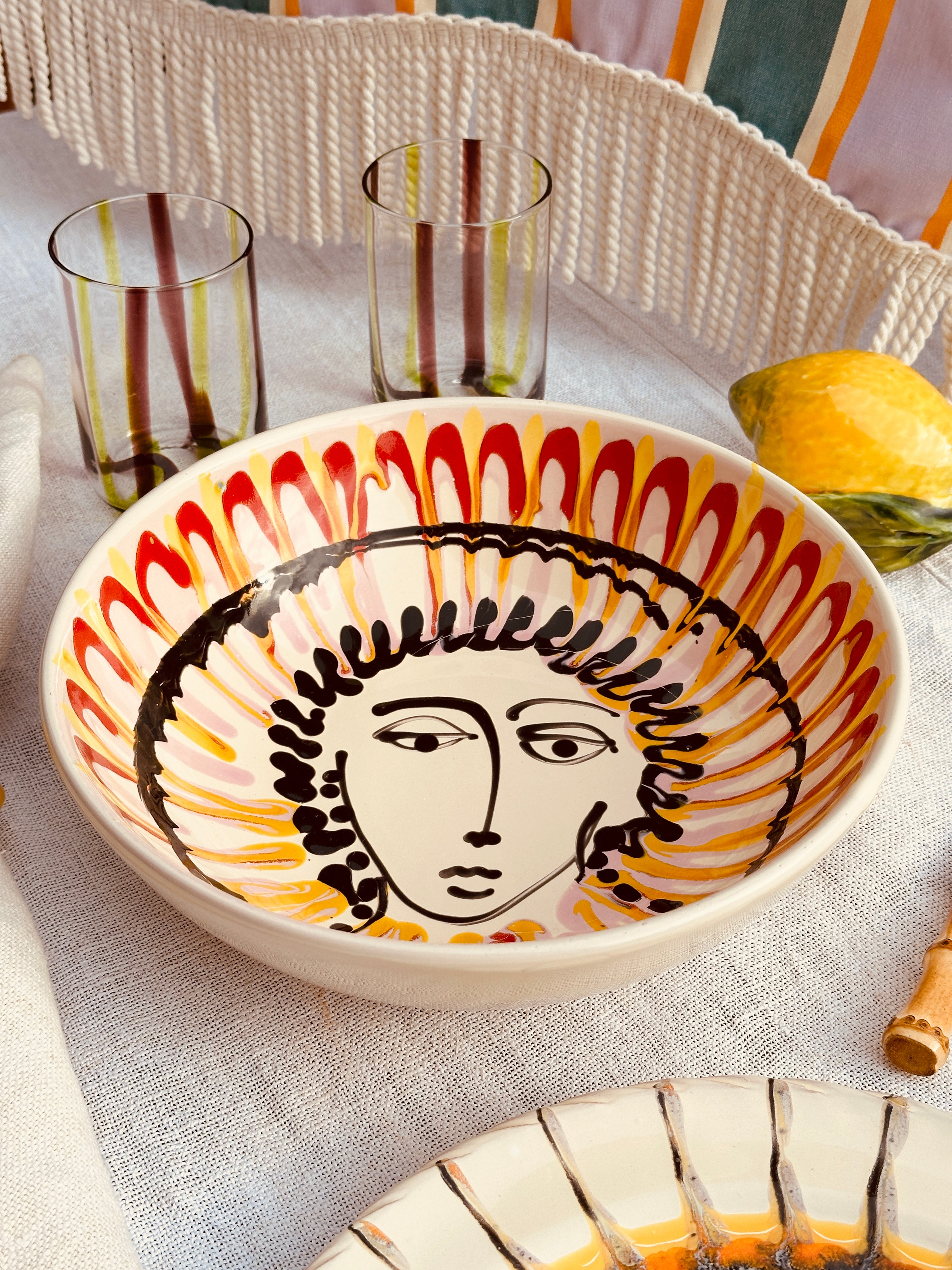 Psychodelic & Viso Salad Bowl  "Fantastico Fasano 1973" - 26cm