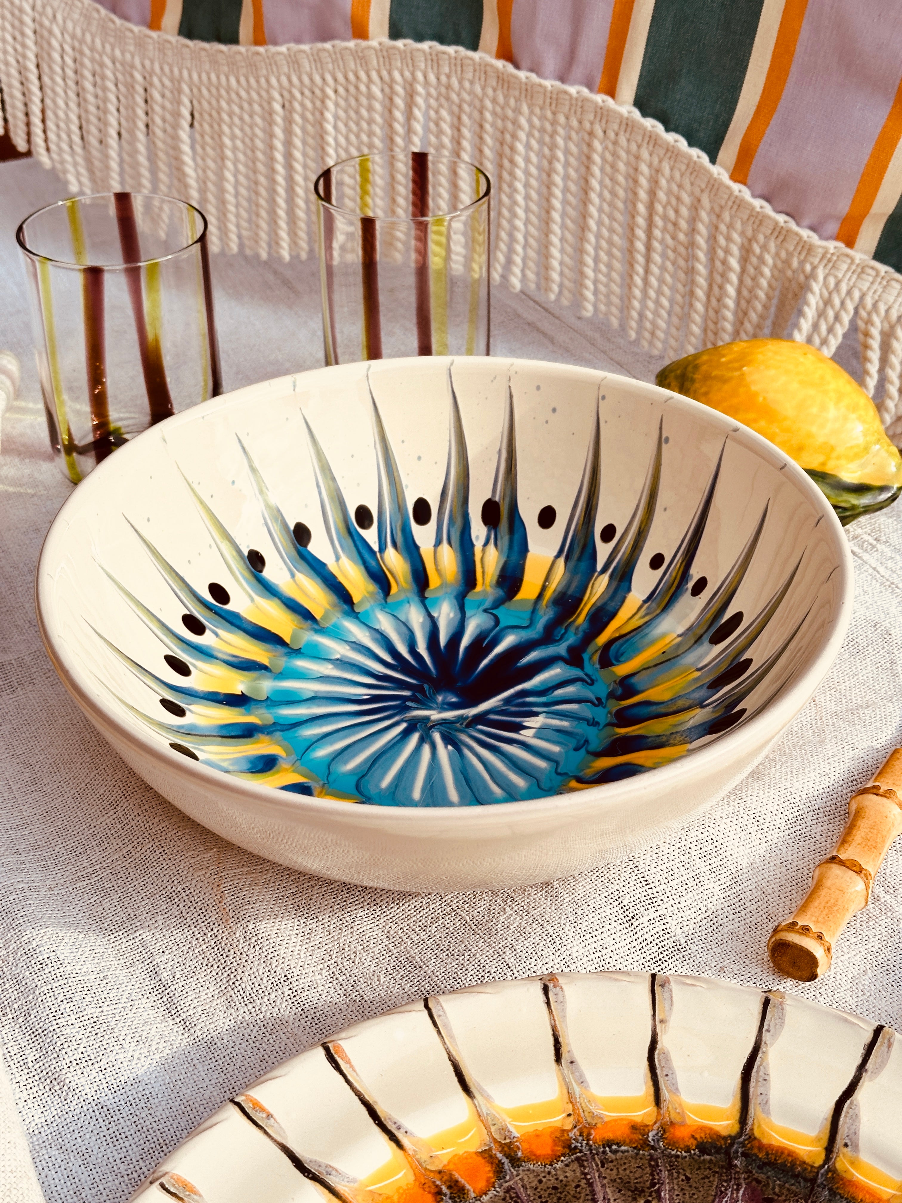 Psychodelic Salad Bowl  - 26cm  "St.Tropez 1970"