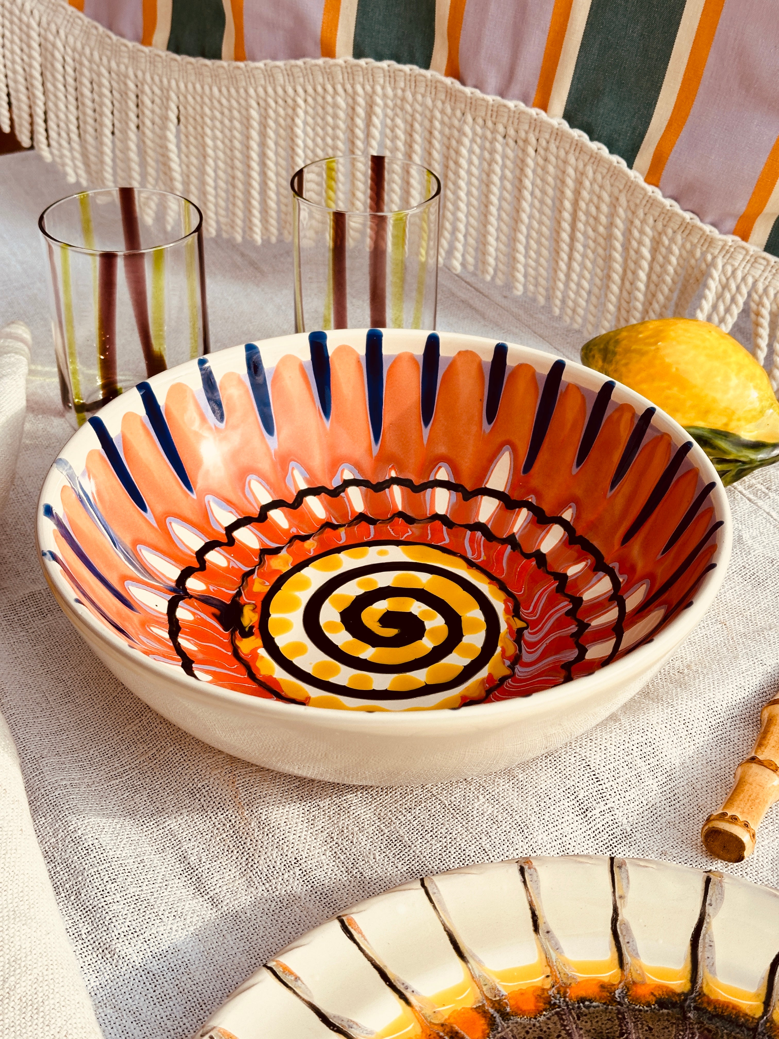 Psychodelic Salad Bowl  - 26cm  "St.Tropez 1971"