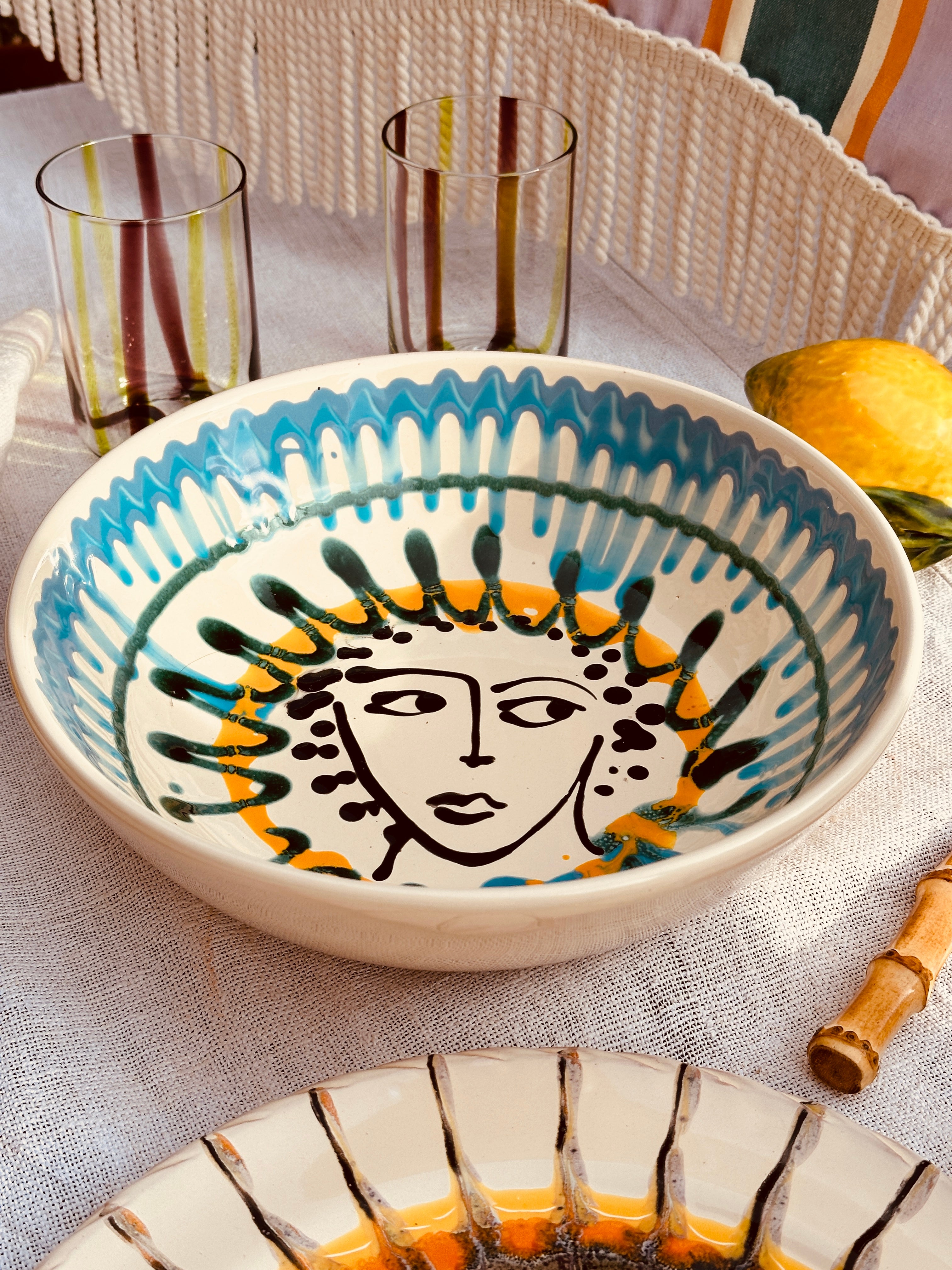 Psychodelic & Viso Salad Bowl  "Fantastico Fasano 1975" - 26cm