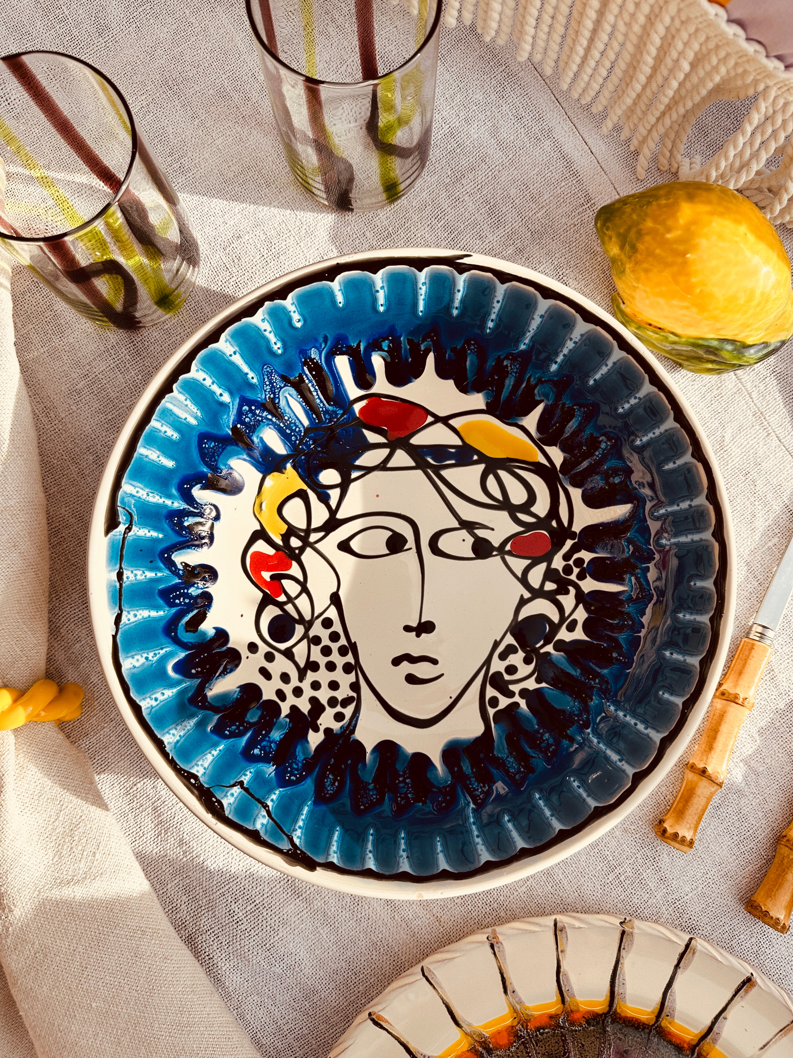 Psychodelic & Viso Salad Bowl  "Fantastico Fasano 1976" - 26cm