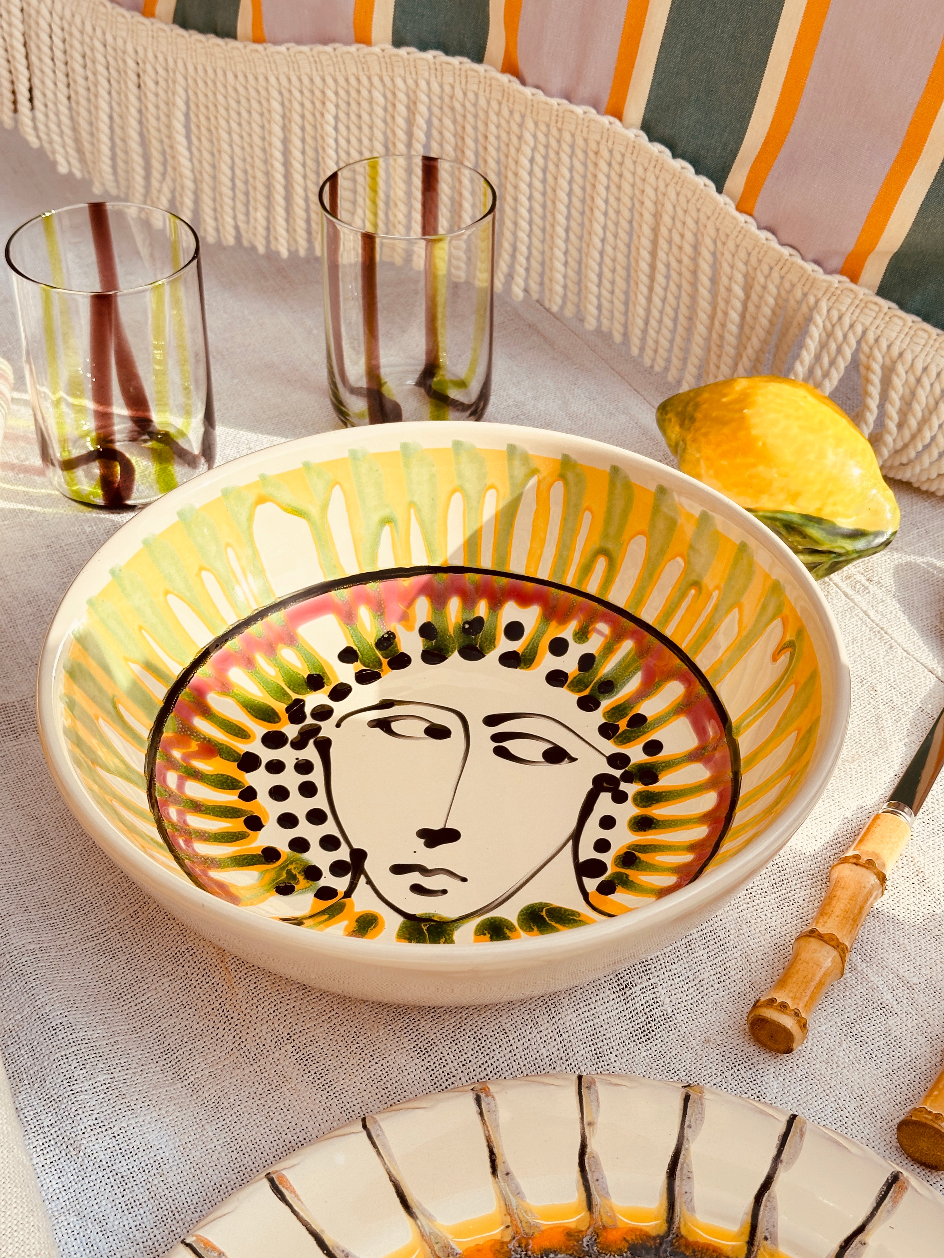 Psychodelic & Viso Salad Bowl  "Fantastico Fasano 1977" - 26cm