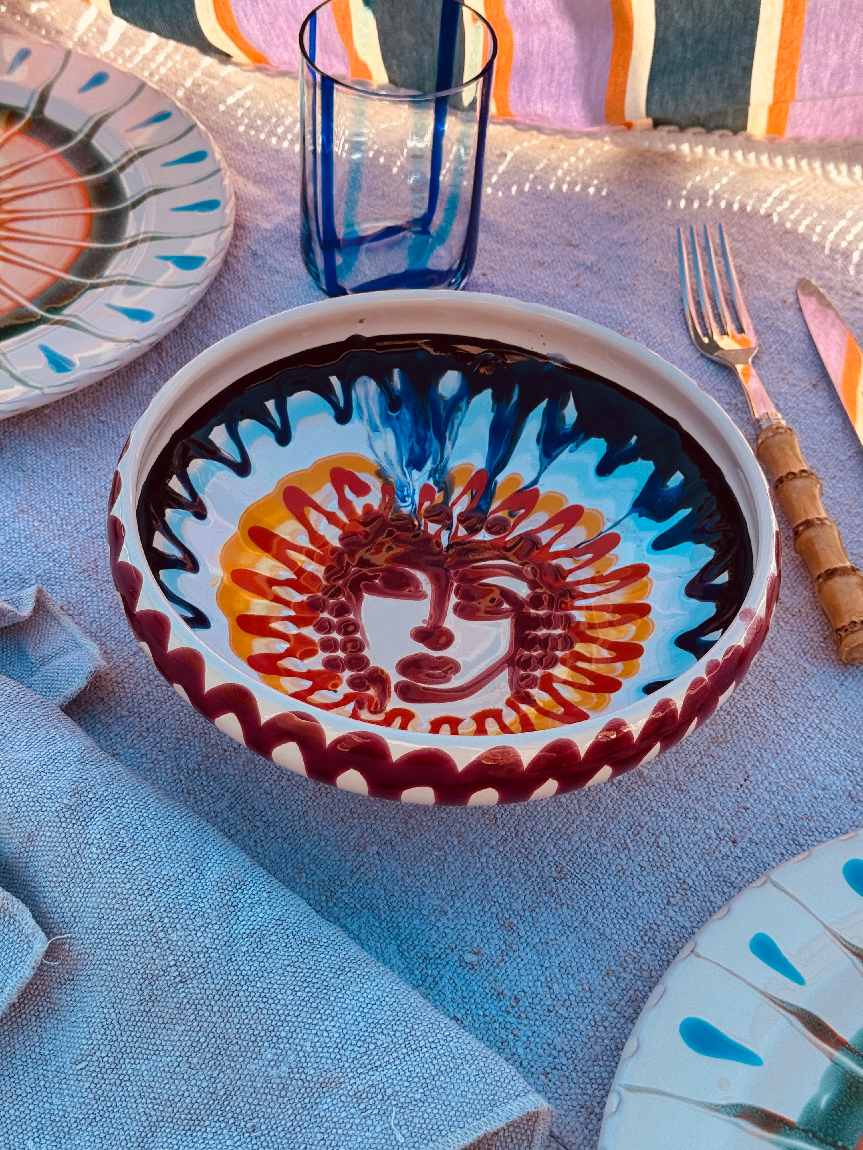 Psychedelic VisoSchale – 21 cm „Bordo Tornito“ – Einzelstück