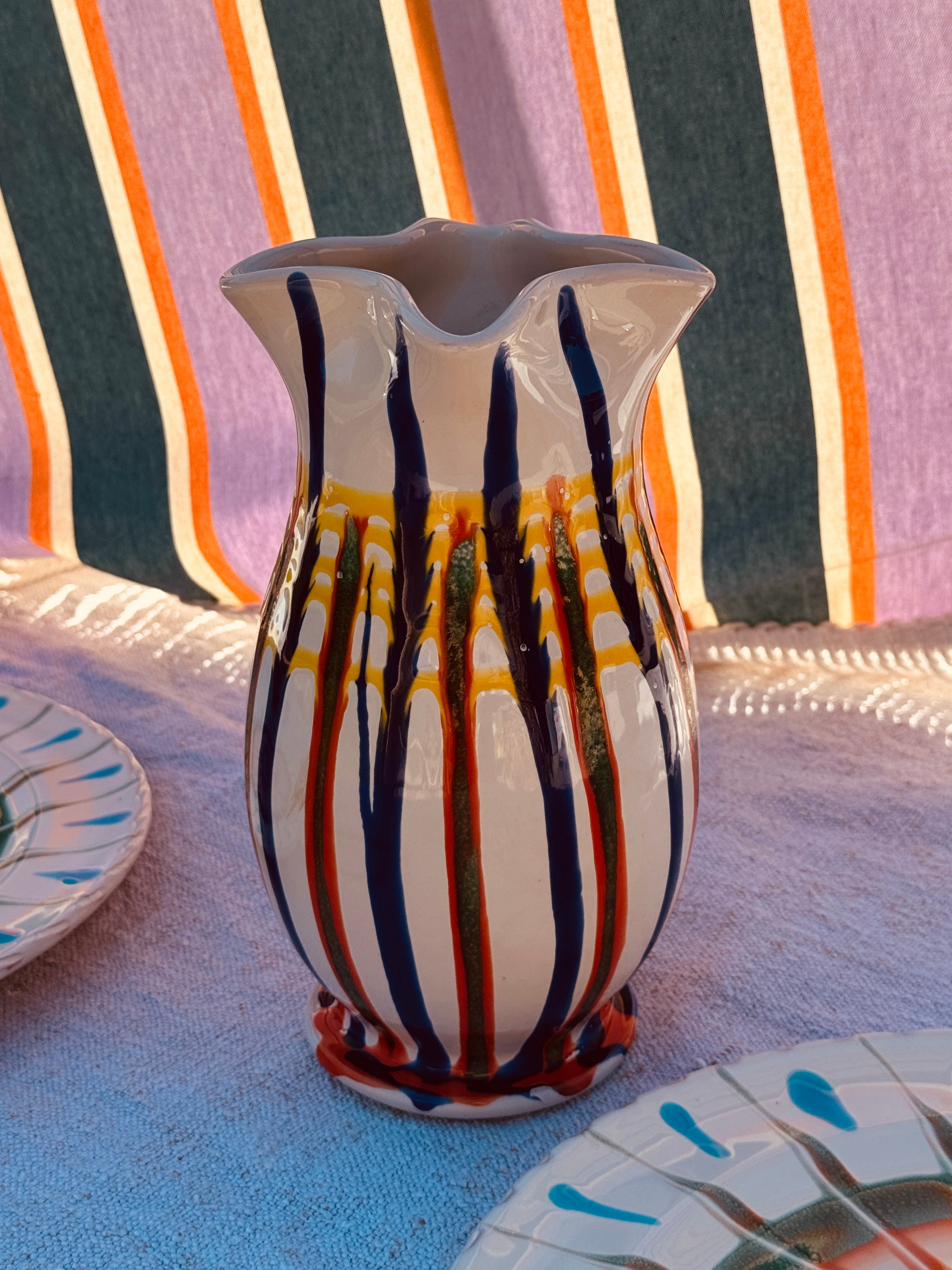 Psychodelic Vase 22cm "un Mazzo di Fiori variopinto Due II"