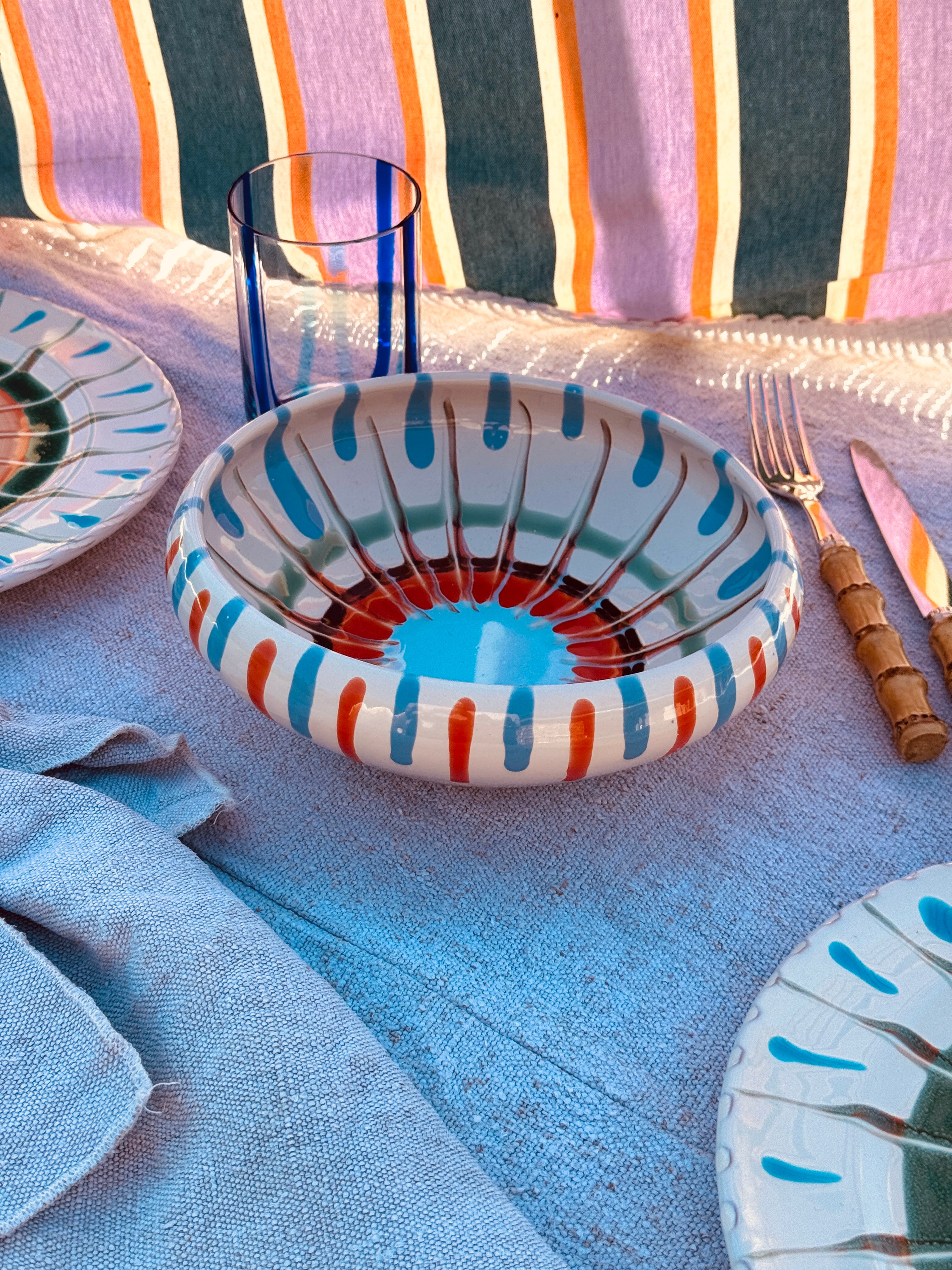 Psychodelic Bowl  - 21cm "Bordo Tornito Studio BLA"