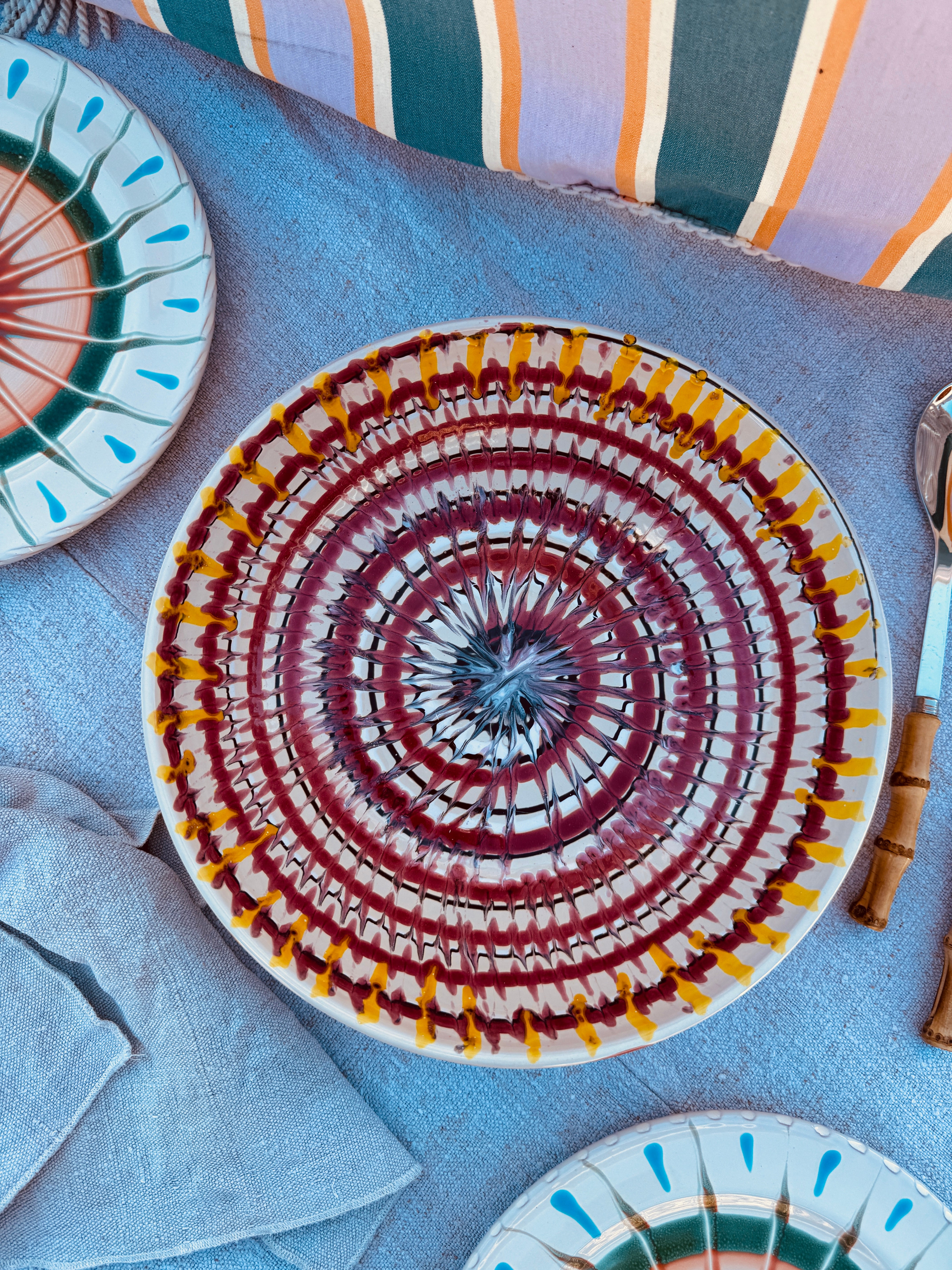 Salatschale Psychodelic- 30cm “Unikat Einzelstück - nur 1 x erhältlich"
