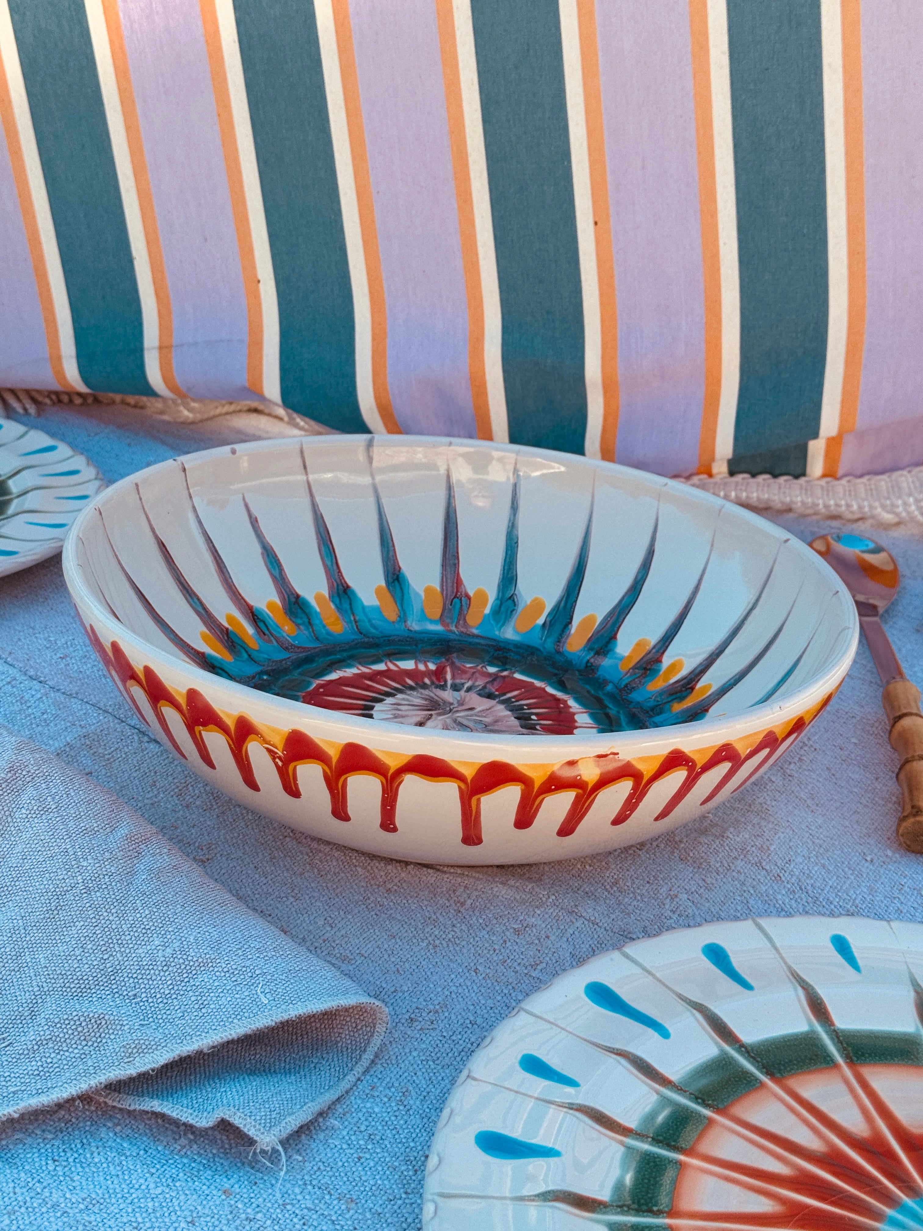 Salatschale Psychodelic- 30cm “Unikat Einzelstück - nur 1 x erhältlich"