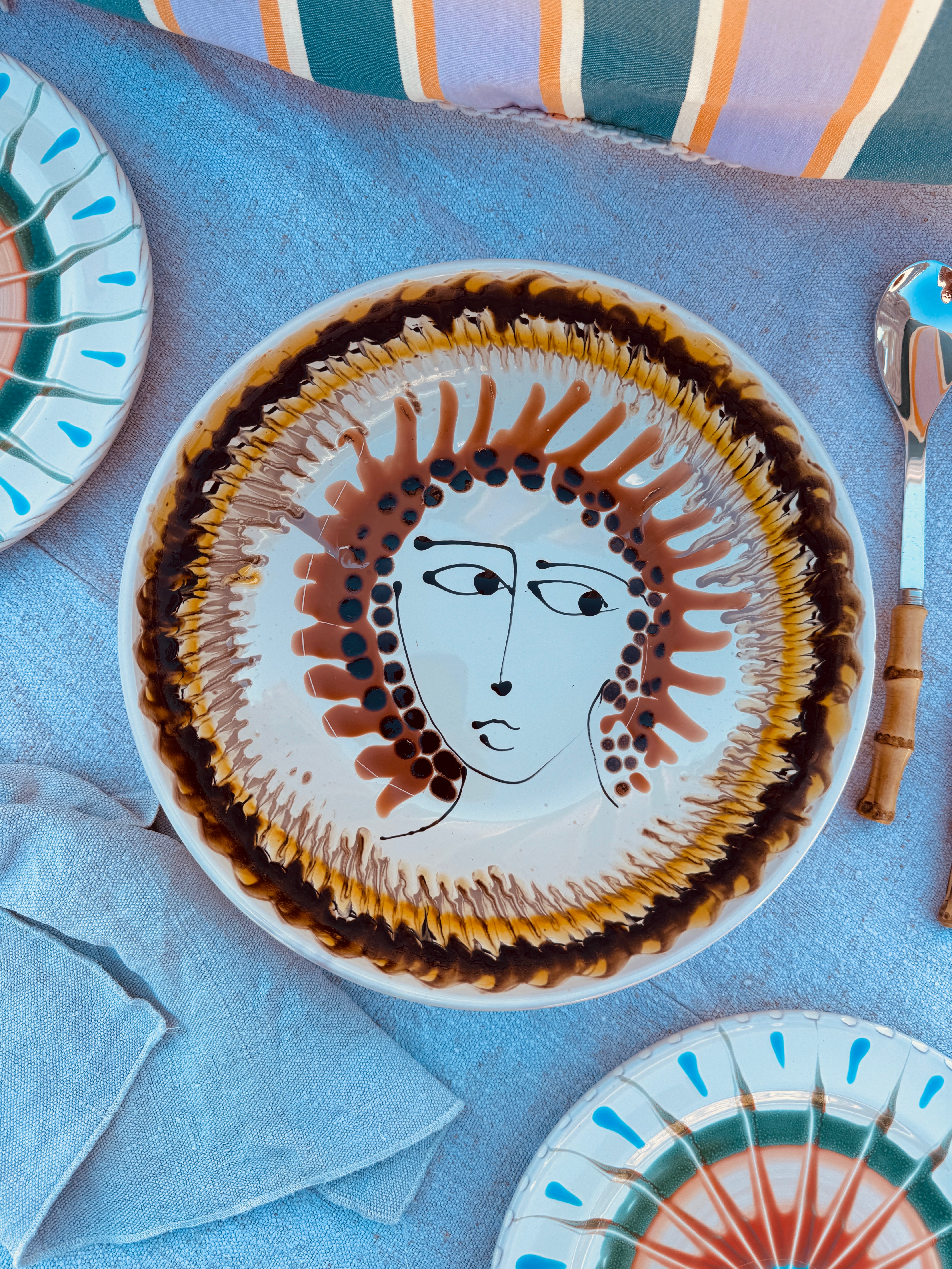 Salatschale Psychodelic & Viso - 30cm “Unikat Einzelstück - nur 1 x erhältlich"