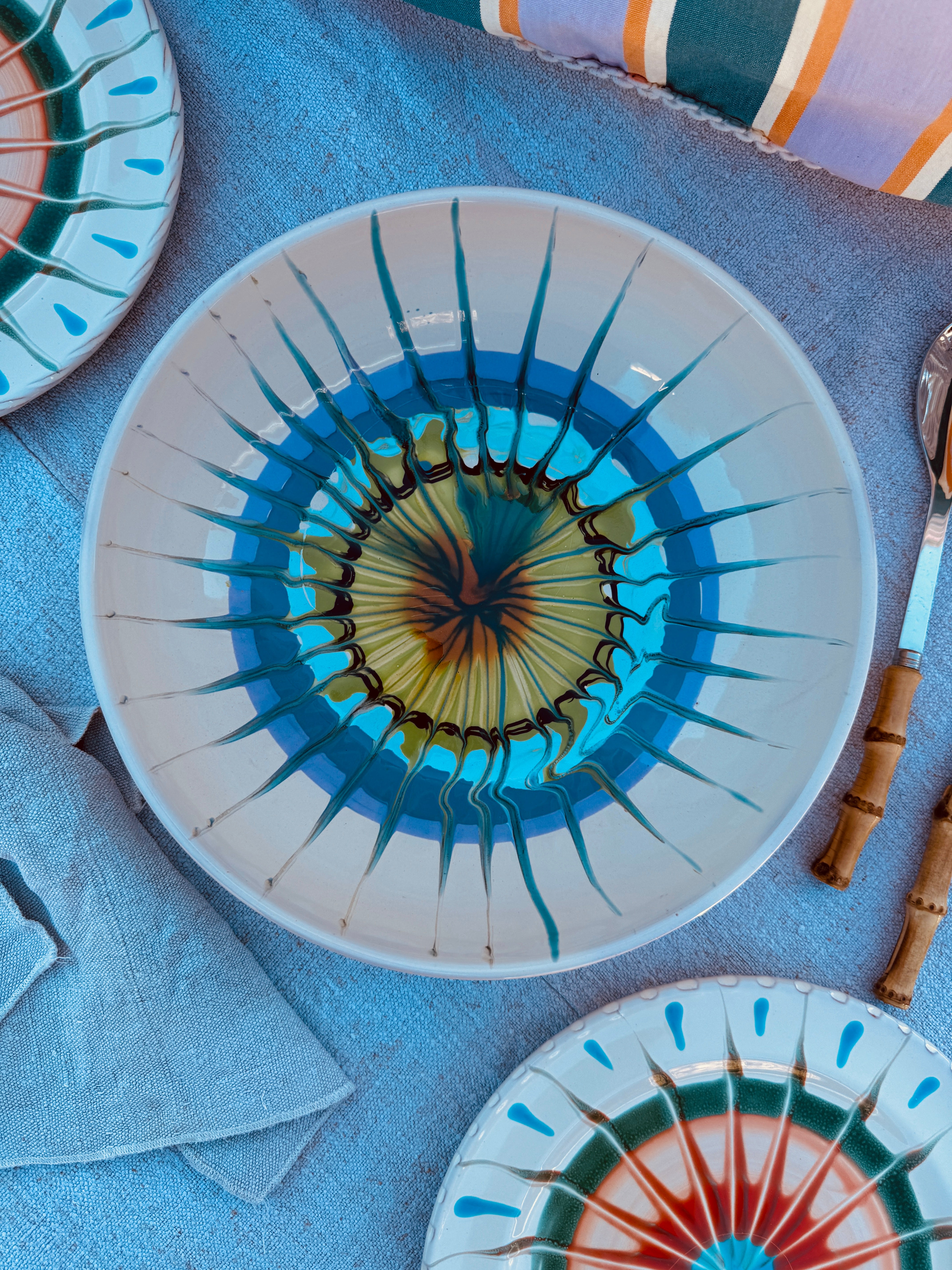 Salatschale Psychodelic- 30cm “Unikat Einzelstück - nur 1 x erhältlich"