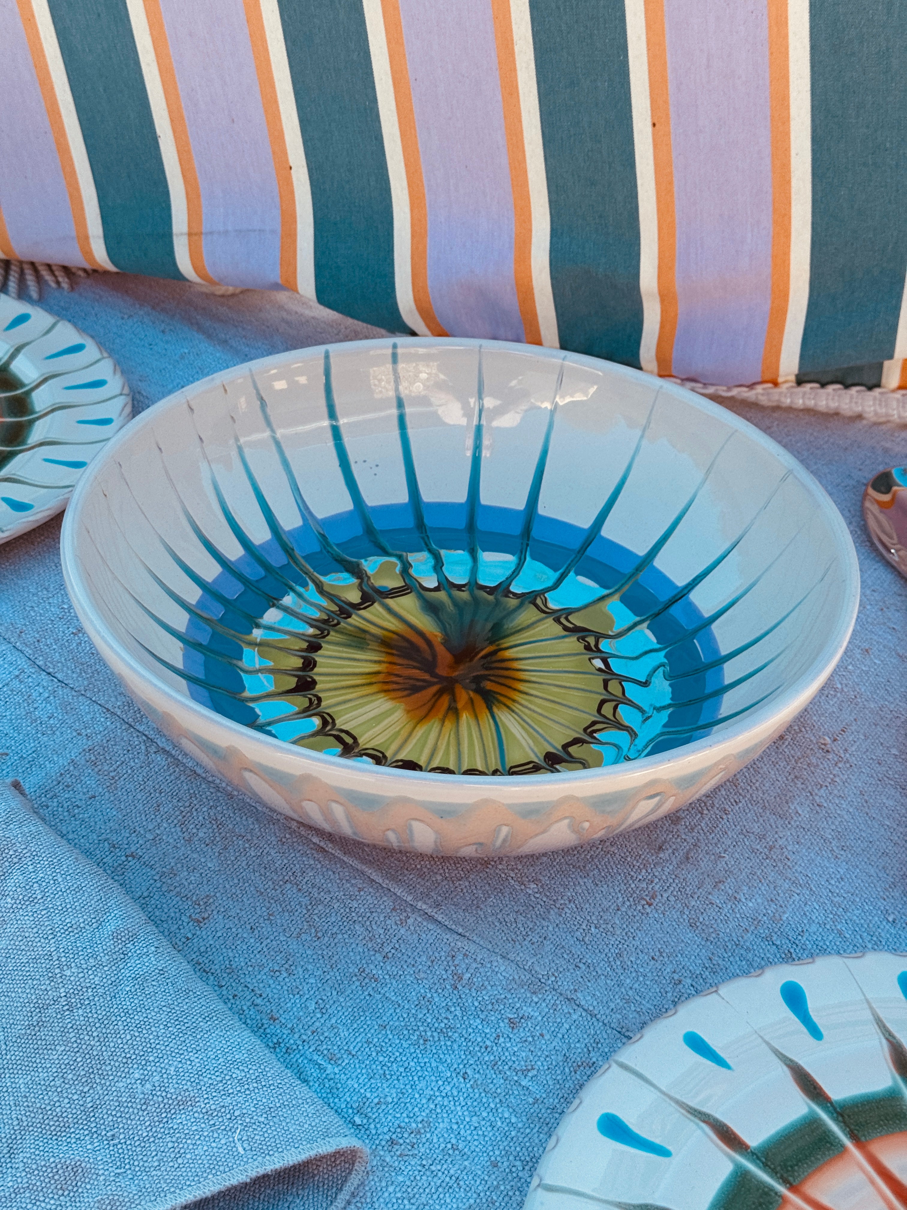 Salatschale Psychodelic- 30cm “Unikat Einzelstück - nur 1 x erhältlich"