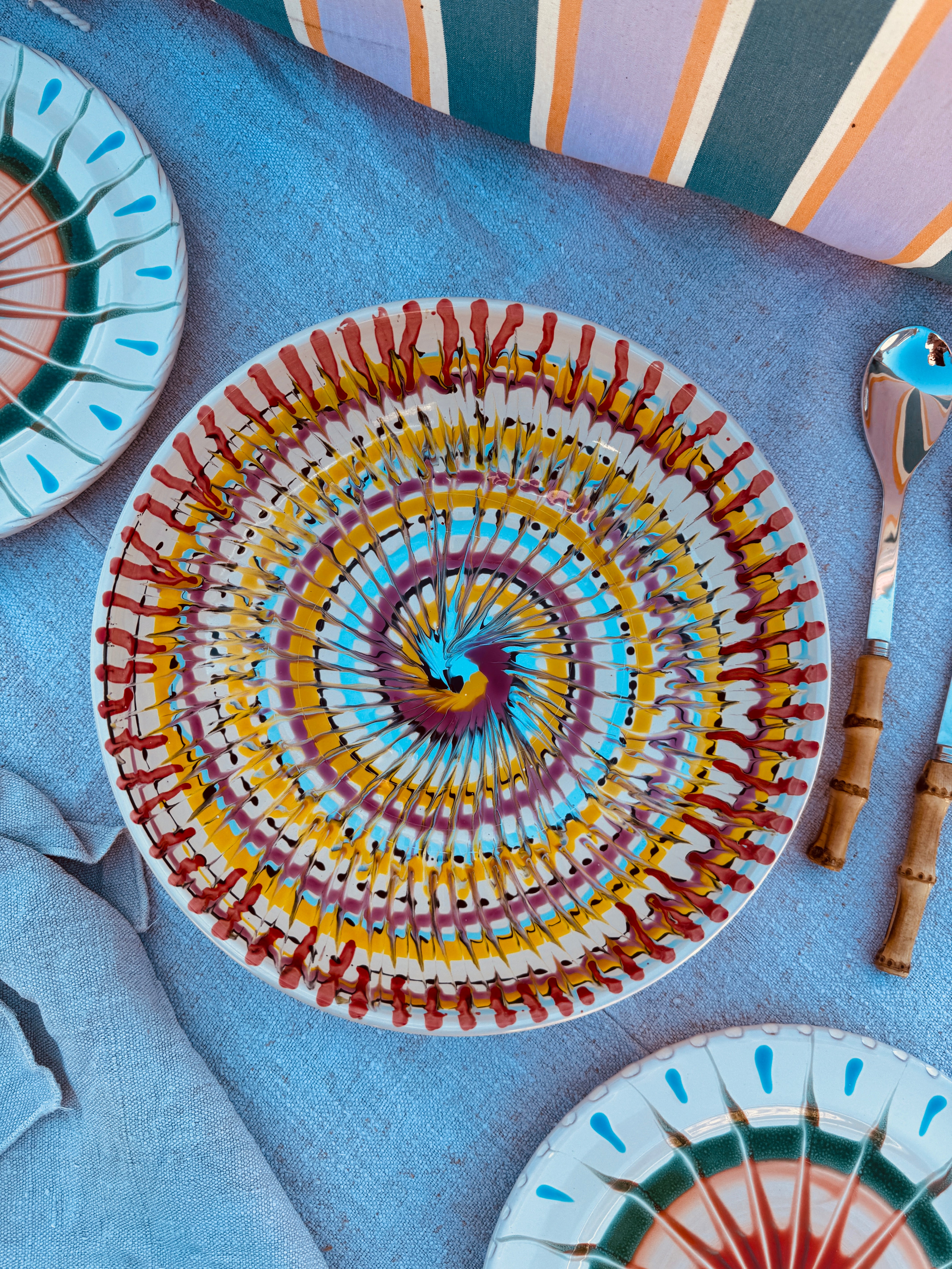 Salatschale Psychodelic- 30cm “Unikat Einzelstück - nur 1 x erhältlich"