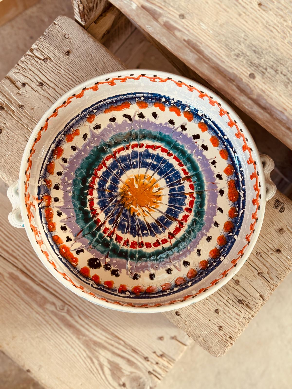 Psychodelic Salatschale & Ofenform „EINZELSTÜCK" 34cm