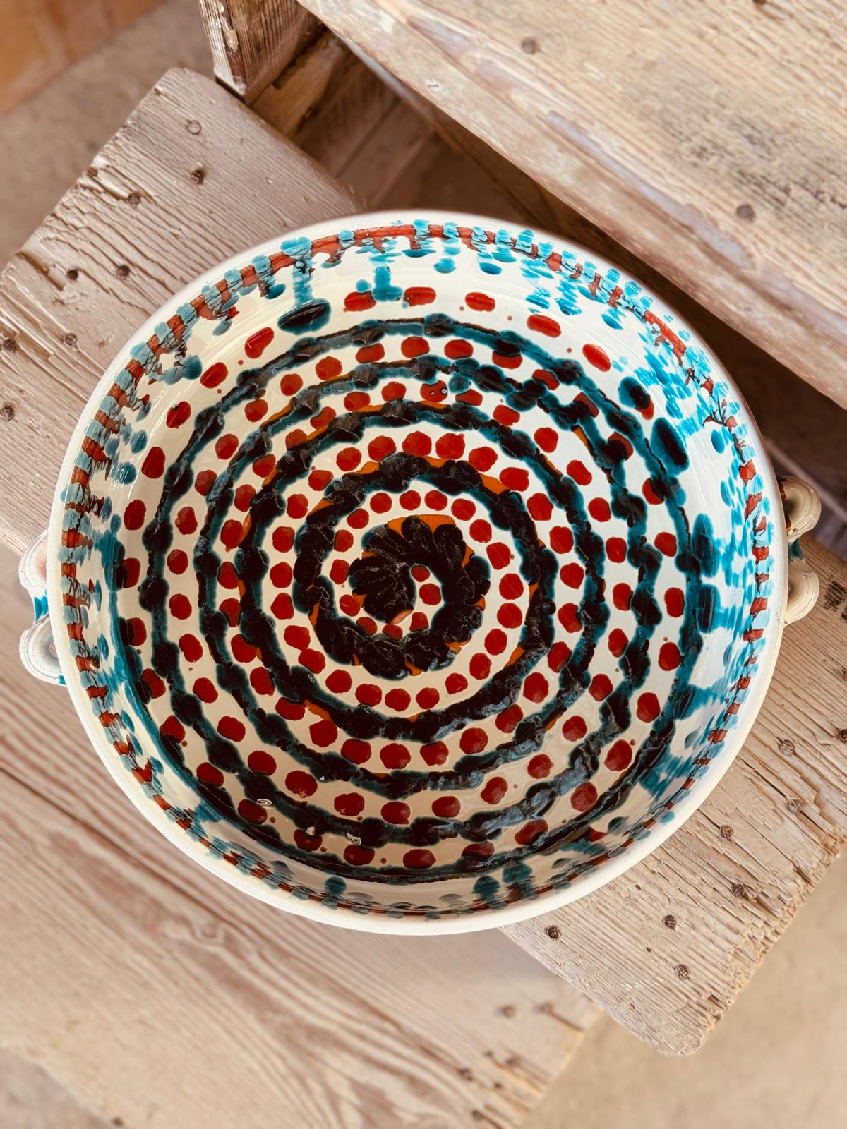 Psychodelic Salatschale & Ofenform „EINZELSTÜCK" 34cm