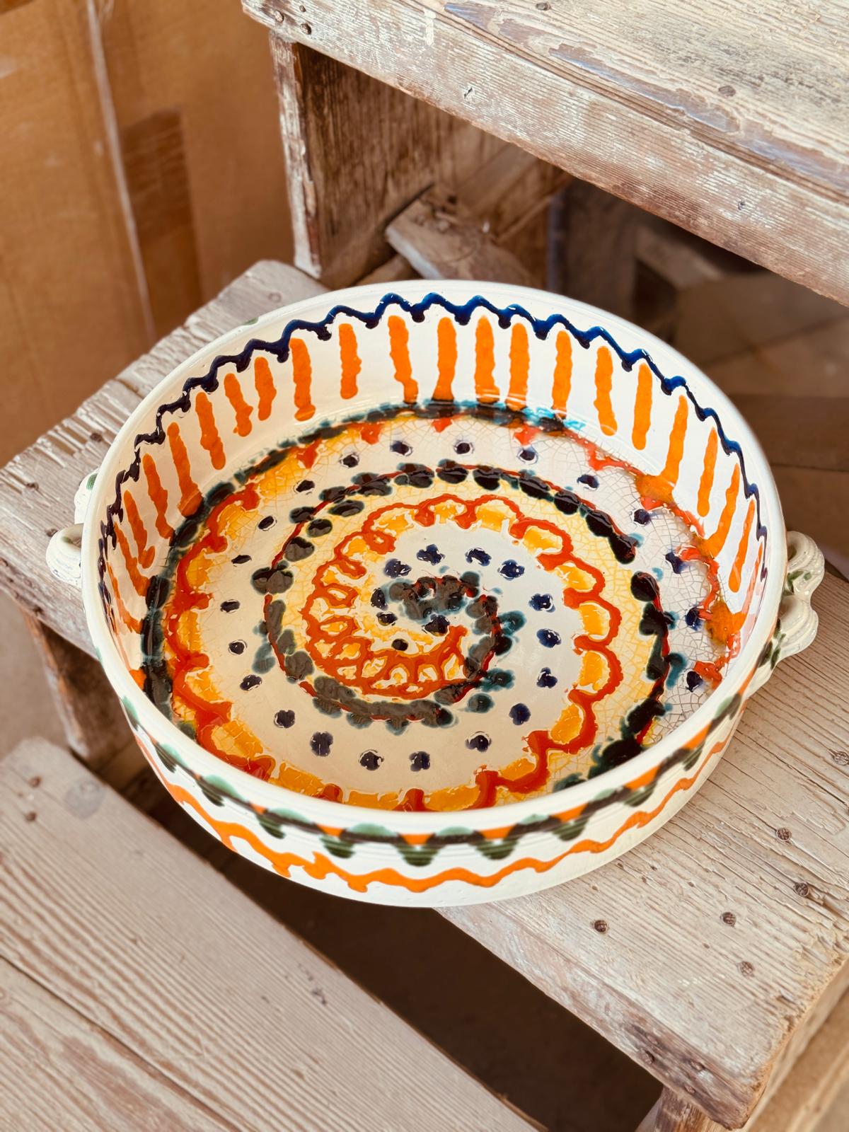 Psychodelic Salatschale & Ofenform „EINZELSTÜCK" 34cm