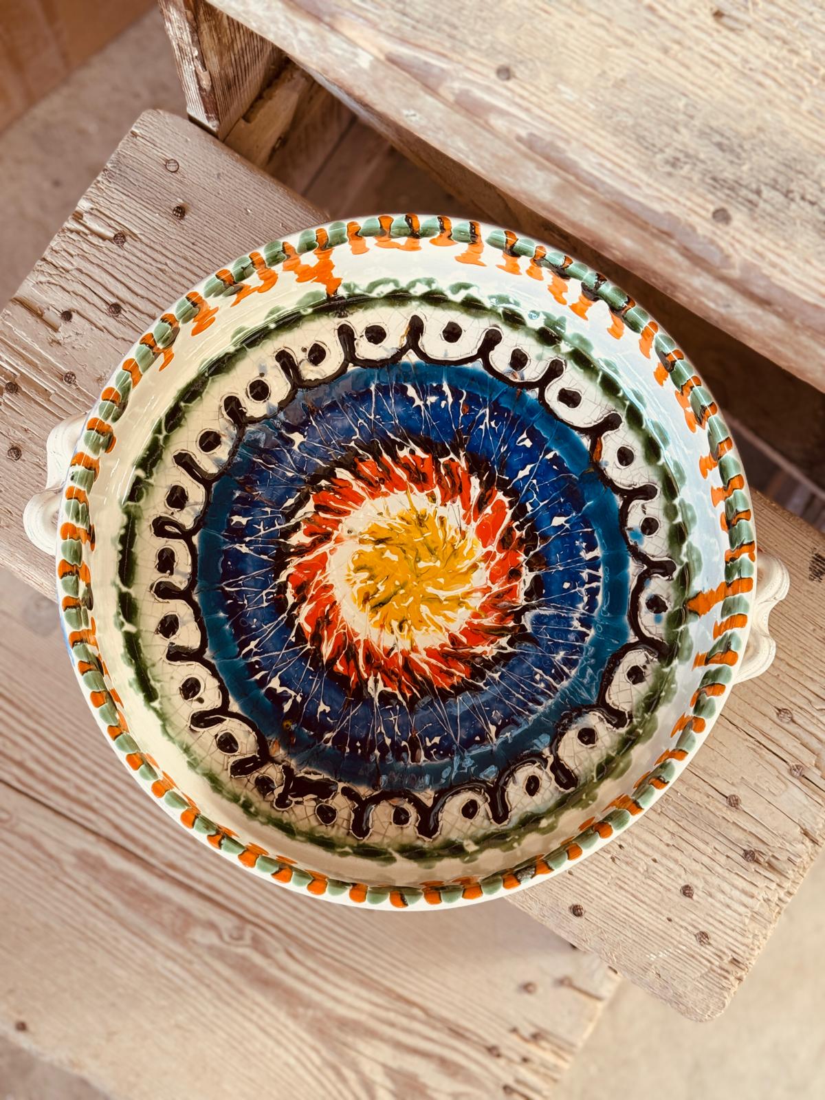 Psychodelic Salatschale & Ofenform „EINZELSTÜCK" 34cm