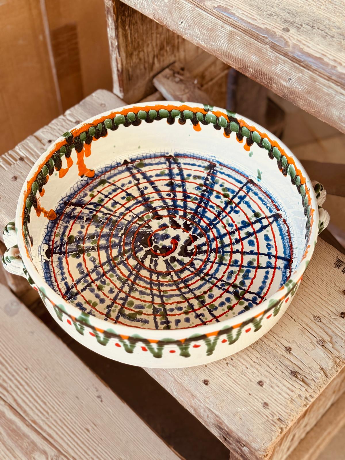 Psychodelic Salatschale & Ofenform „EINZELSTÜCK" 34cm