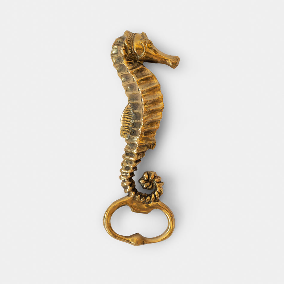 Riviera's  Brass Opener "Vintage Seahorse"