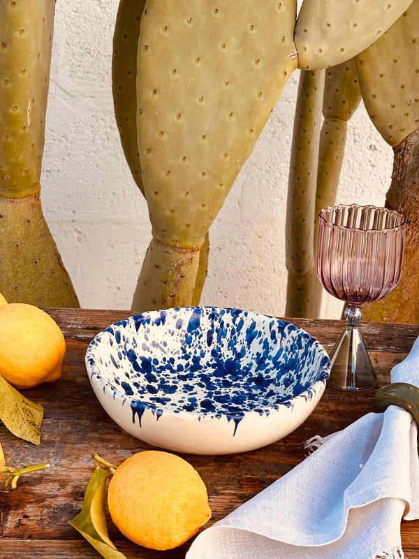 Schizzato Pasta Bowl Blu