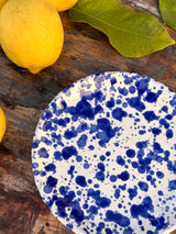 Assiette de fruits Schizzato bleu